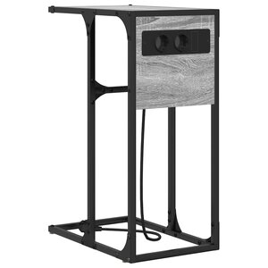 vidaXL Table de chevet Sonoma gris Bois d'ingénierie