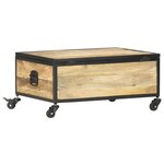 vidaXL Table basse 70x50x33 cm Bois de manguier massif