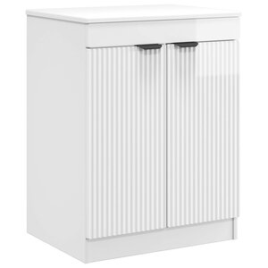 vidaXL Armoire de salle de bain Blanc brillant 54 x 41 x 70 cm