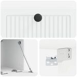 vidaXL Meuble TV mural Blanc 59 5 x 41 x 30 cm Bois d'ingénierie