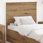 vidaXL Tête de lit Chêne artisanal 90 cm Bois d'ingénierie