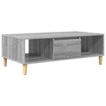 vidaXL Table basse Gris Sonoma 103 5 x 60 x 35 cm Bois d'ingénierie