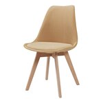 Lot de 4 chaises de salle à manger 82 x 49 x 54 cm moderne design robuste velours côtelé jaune moutarde 03_0009826