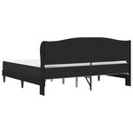 vidaXL Cadre de lit avec tête de lit Noir 180 x 200 cm Velours