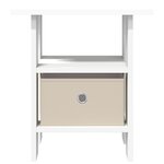 vidaXL Table de chevet 2 Pièces Blanc 41 x 40 x 45 cm Bois d'ingénierie