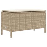 vidaXL Ensembles de meubles 5 Pièces Beige et crème Rotin PE