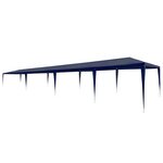 vidaXL Tente de réception 3x12 m PE Bleu