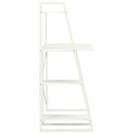 vidaXL Bureau avec étagère Blanc 102x50x117 cm