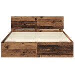 vidaXL Cadre de lit Bois Ancien 120 x 200 cm Bois d'ingénierie