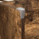 vidaXL Lit haut pour enfants avec bureau Bois ancien 80 x 200 cm