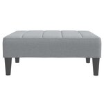 vidaXL Repose-pied gris clair 77x55x31 cm tissu