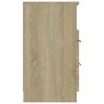 vidaXL Table de chevet Chêne sonoma Bois d'ingénierie