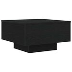 vidaXL Table basse Chêne noir 55 x 55 x 31 cm Bois d'ingénierie