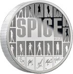 Pièce de monnaie en Argent 5 Pounds g 62.2 (2 oz) Millésime 2026 Legends of Music SPICE GIRLS