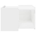 vidaXL Table basse Blanc 50 5 x 50 x 33 cm Bois d'ingénierie
