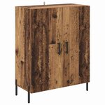 vidaXL Haut Armoire Bois Ancien 69 5 x 34 x 180 cm Bois d'ingénierie