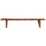 vidaXL Étagères murales 2 Pièces 90x20x18 cm Bois d'acacia massif