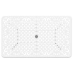 vidaXL Ensemble de salle à manger pour jardin 7 Pièces Blanc Aluminium