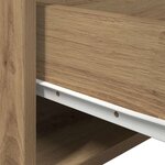 vidaXL Cabinet de chevet mural avec Chêne artisanal 50 x 36 x 30 cm
