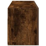 vidaXL Armoire murale de bain chêne fumé 80x25x30 cm bois d'ingénierie