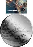 Pièce de monnaie en Palladium 12 Dollars g 0.031 (1/1000 oz) Millésime 2026 BATTLE OF MIDWAY 1/1000 (PRÉCOMMANDE)