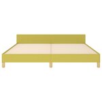 vidaXL Cadre de lit avec tête de lit Vert 180 x 200 cm Tissu
