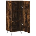 vidaXL Buffet Chêne fumé 34 5x34x90 cm Bois d'ingénierie
