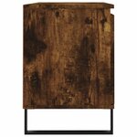 vidaXL Meuble TV chêne fumé 104x35x50 cm bois d'ingénierie