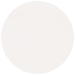 vidaXL Dessus de table rond blanc Ø60x3 cm bois de pin massif