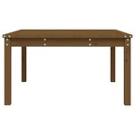 vidaXL Table de jardin marron miel 82 5x82 5x45 cm bois massif de pin