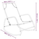 vidaXL Chaises longues à bascule lot de 2 vert acier et textilène