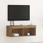 vidaXL Meuble TV chêne artisanal 80 x 30 x 30 cm Bois d'ingénierie