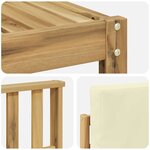 vidaXL Ensemble de canapés d'extérieur 7 pc Blanc et crème