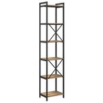 vidaXL Bibliothèque chêne artisanal 40 x 30 x 188 cm Bois d'ingénierie
