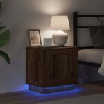 vidaXL Cabinet de chevet avec 2 Pièces Bois ancien 44 x 34 5 x 45 cm