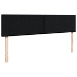 VidaXL Cadre de lit ottoman avec matelas noir 160x200 cm tissu