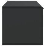 vidaXL Meuble TV mural Noir 98 x 31 x 30 cm Bois d'ingénierie