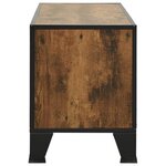 vidaXL Meuble TV Marron rustique 105x36x47 cm Métal et MDF
