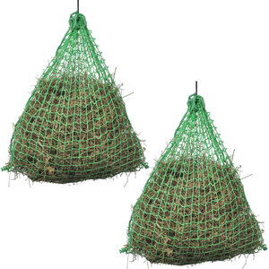 vidaXL Filet à foin 2 Pièces Rond 0 75 x 0 5 m PP