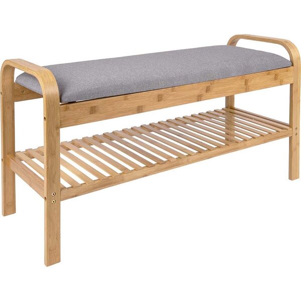 Banc en bambou avec coussin arch