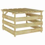 vidaXL Garage pour robot tondeuse Marron 84 x 80 x 56 cm Pin imprégné