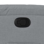 vidaXL Fauteuil inclinable en tissu gris clair