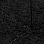vidaXL Tapis shaggy PAMPLONA poils longs moderne noir Ø 280 cm