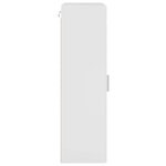 vidaXL Meuble mural Blanc brillant 55 x 29 x 100 cm Bois d'ingénierie