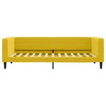 vidaXL Lit de jour avec matelas jaune 90x200 cm velours