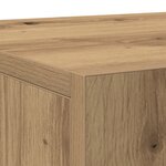 Buffet vidaXL avec 3 Portes Chêne Artisan 90x34x80 cm Bois d'ingénierie