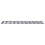 vidaXL Plaques à damier 4 Pièces Argent 100 x 25 cm Aluminium