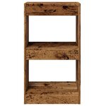 vidaXL Bibliothèque/Cloison de séparation vieux bois 40x30x72 cm