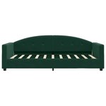 vidaXL Lit de repos sans matelas vert foncé 80x200 cm velours