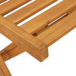 vidaXL Chaises de jardin pliantes 6 Pièces Naturel 40 x 53 x 80 cm